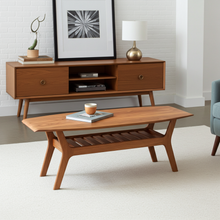 Load image into Gallery viewer, Spicoli Danish Surfboard Coffee Table in Walnut