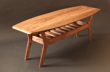 Load image into Gallery viewer, Spicoli Danish Surfboard Coffee Table in Walnut