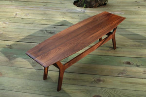 Noll Wide Body Danish Surfboard Coffee Table in Walnut - anderson-furniture-and-design